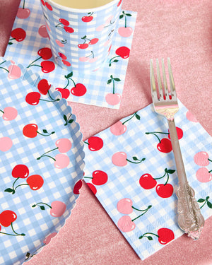 Cherry Napkins - 25 paper napkins