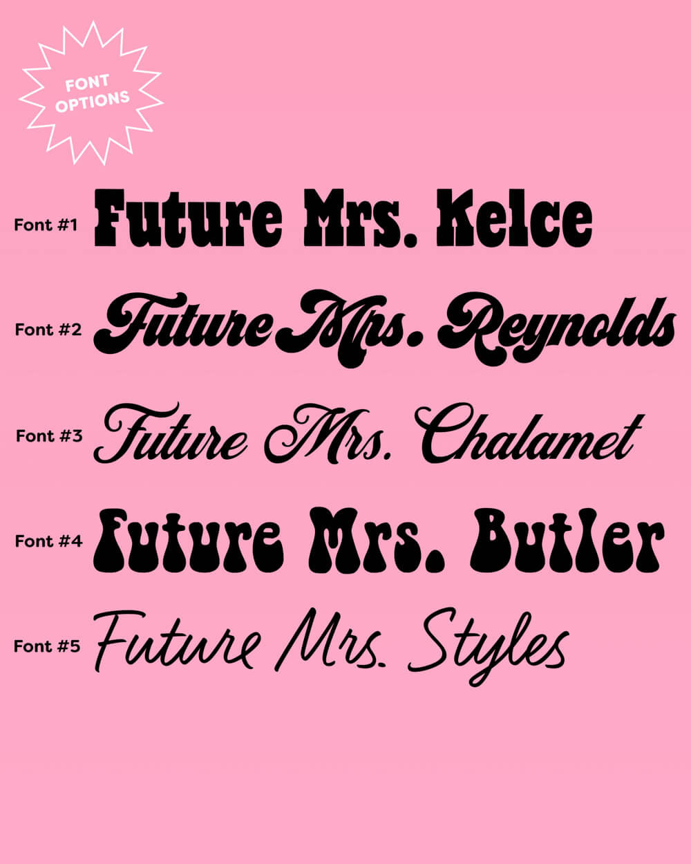 Future Mrs Sash - customizable sash