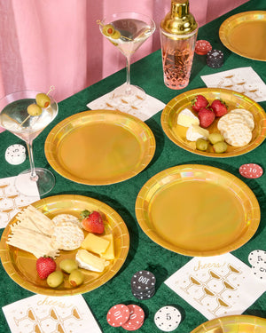 Golden Plates - 25 paper plates