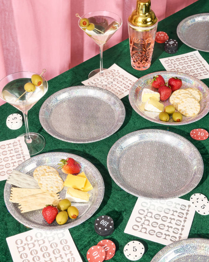 Shimmer Plates - 25 paper plates