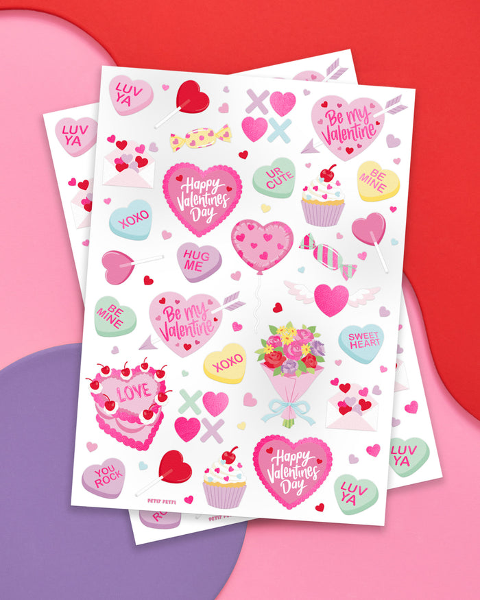 Be Mine Tats - 60 foil temporary tattoos