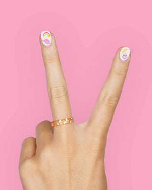 Preppy Nail Stickers - 496 adhesive nail stickers