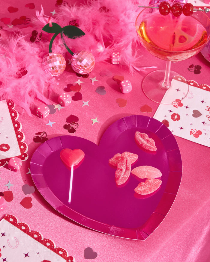 Lover Plates - 25 heart plates