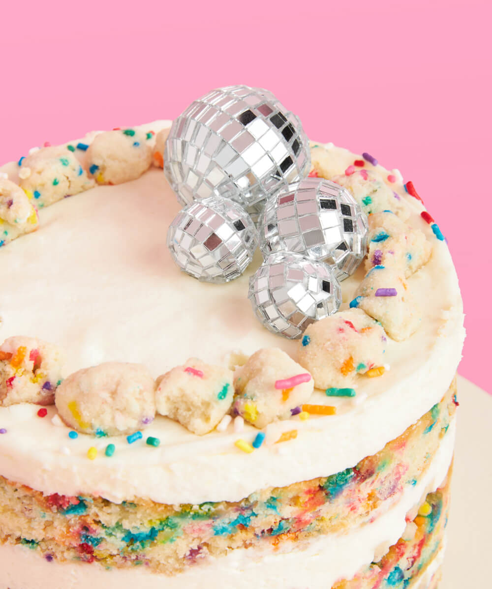 It's Disco, Baby! Topper - 4 disco ball cake toppers