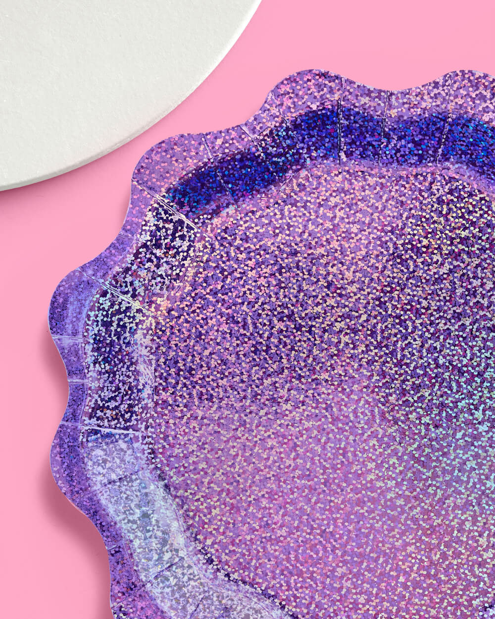 Purple Shimmer Plates - 25 paper plates