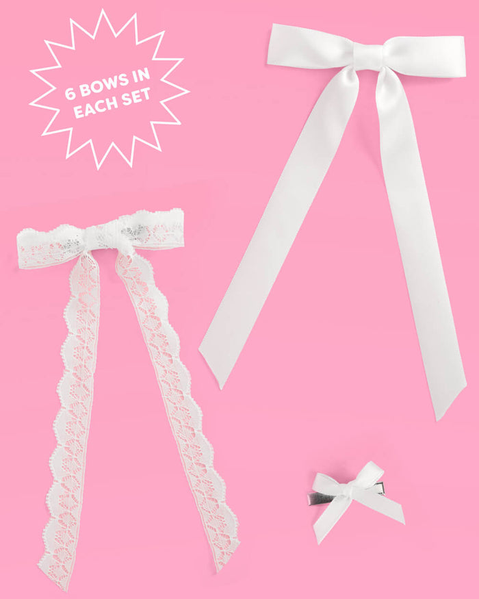 Tying the Knot Bow Set - set of 8 hair bows