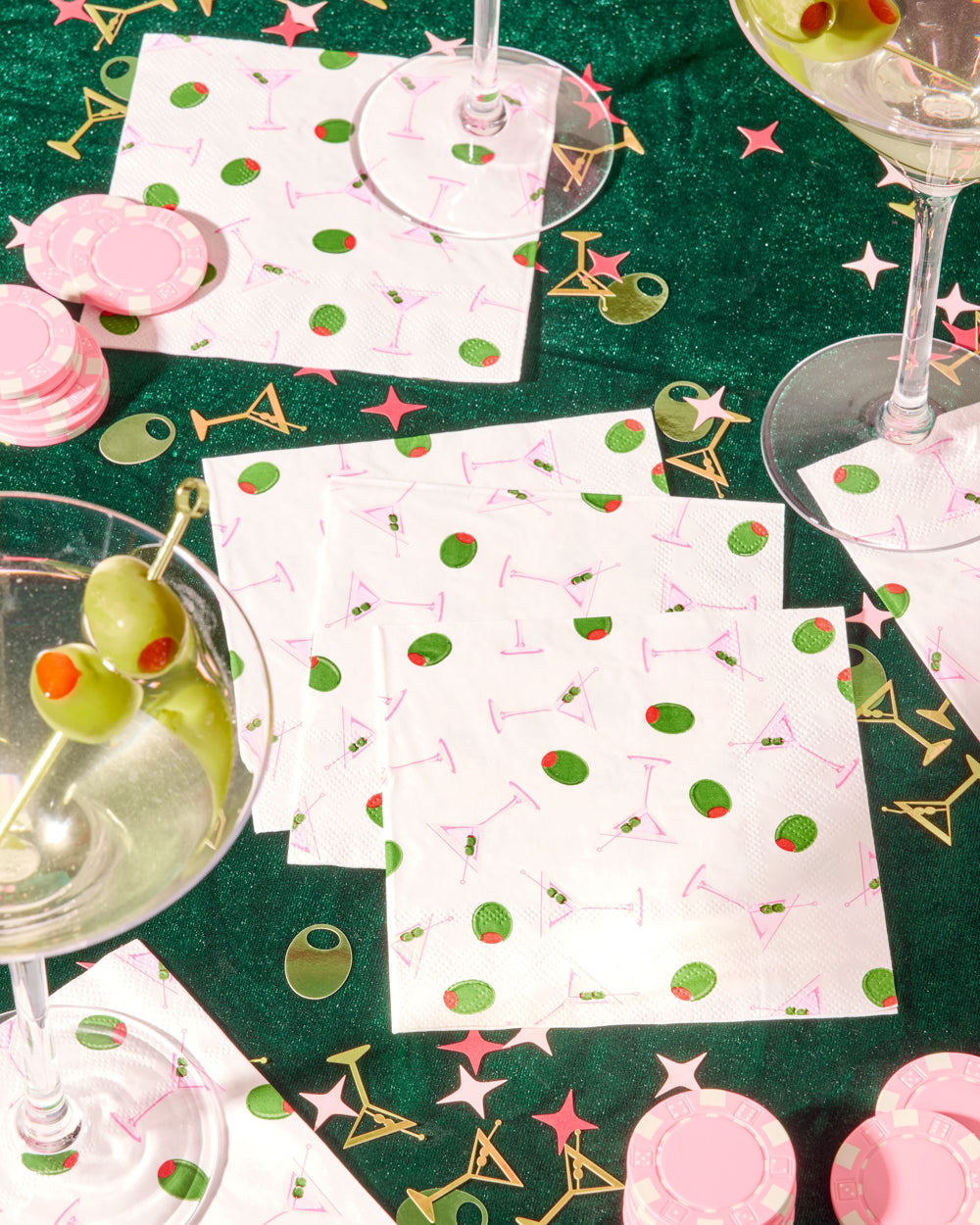 Martini Napkins - 25 paper napkins