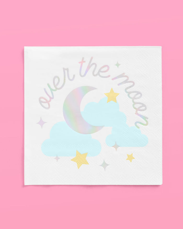 Over the Moon Napkins - 50 paper napkins