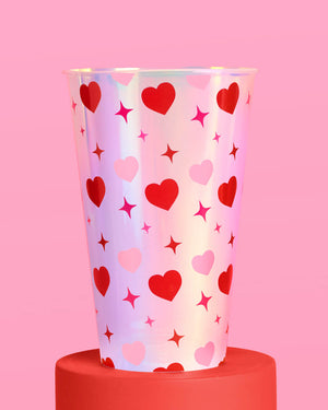 Lucky in Love Cups - 16 plastic cups