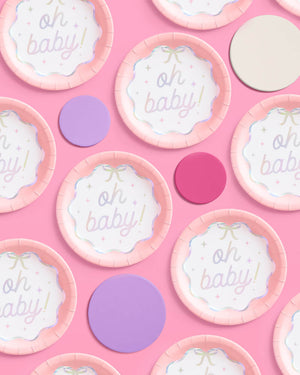 Oh Baby Plates - 25 paper plates