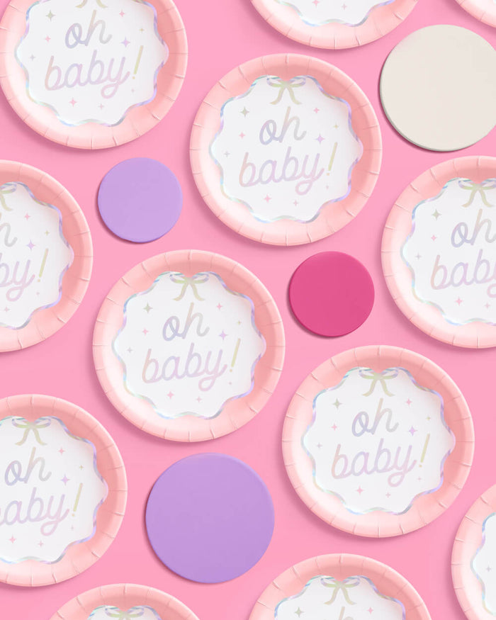 Oh Baby Plates - 25 paper plates