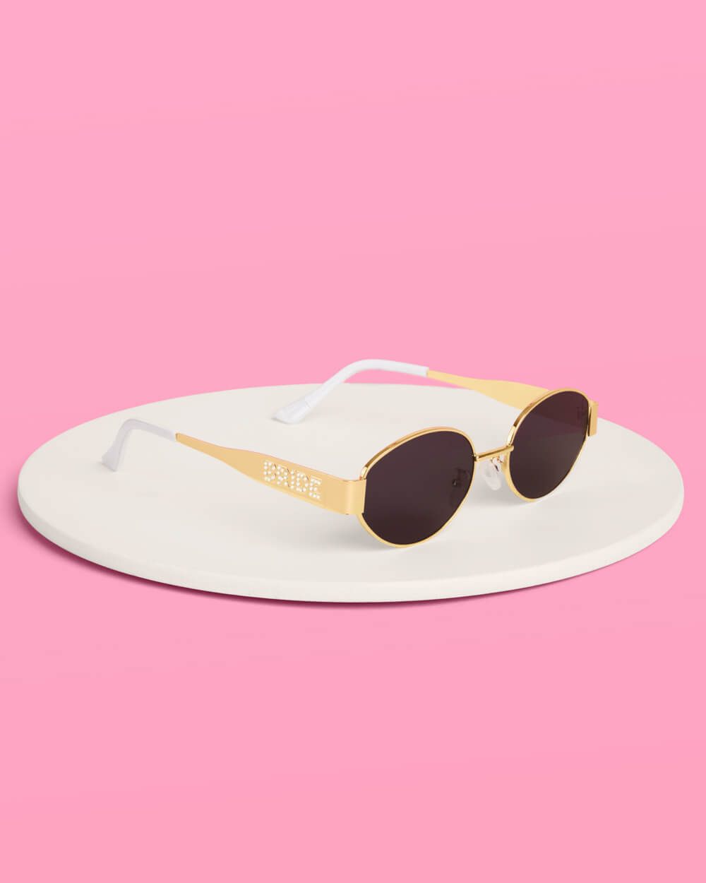 Golden Bride Sunnies - pearl embossed sunglasses