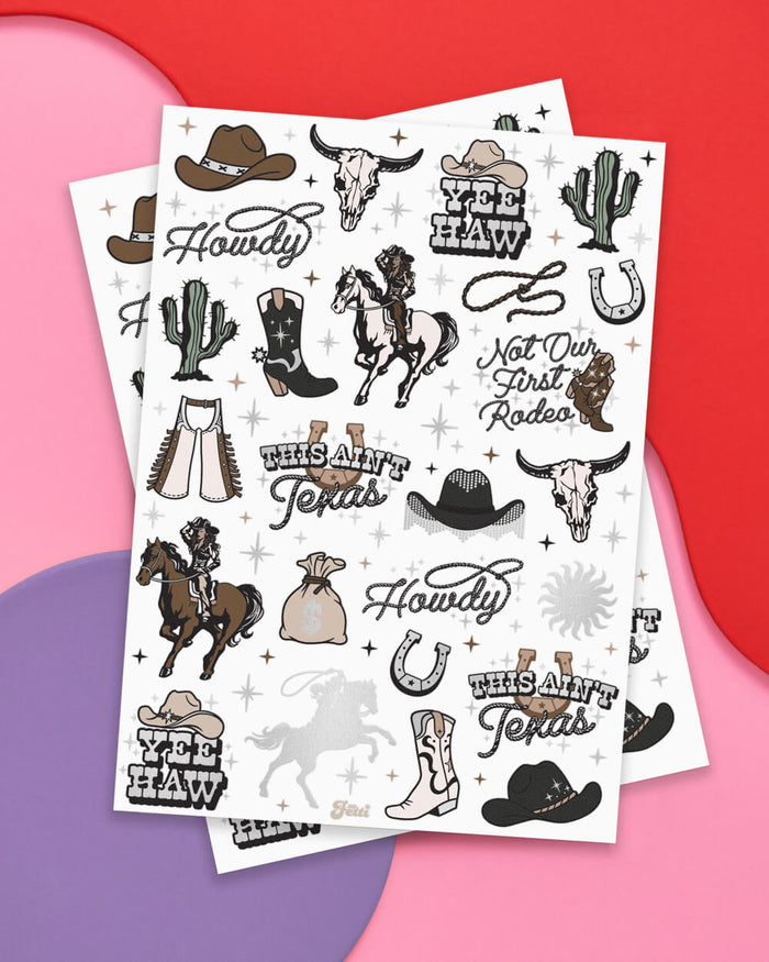 Texas Hold 'Em Tattoos - 50 temporary tattoos