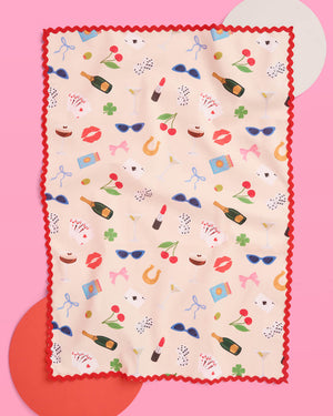 Cute Girl Tea Towel - cotton tea towel