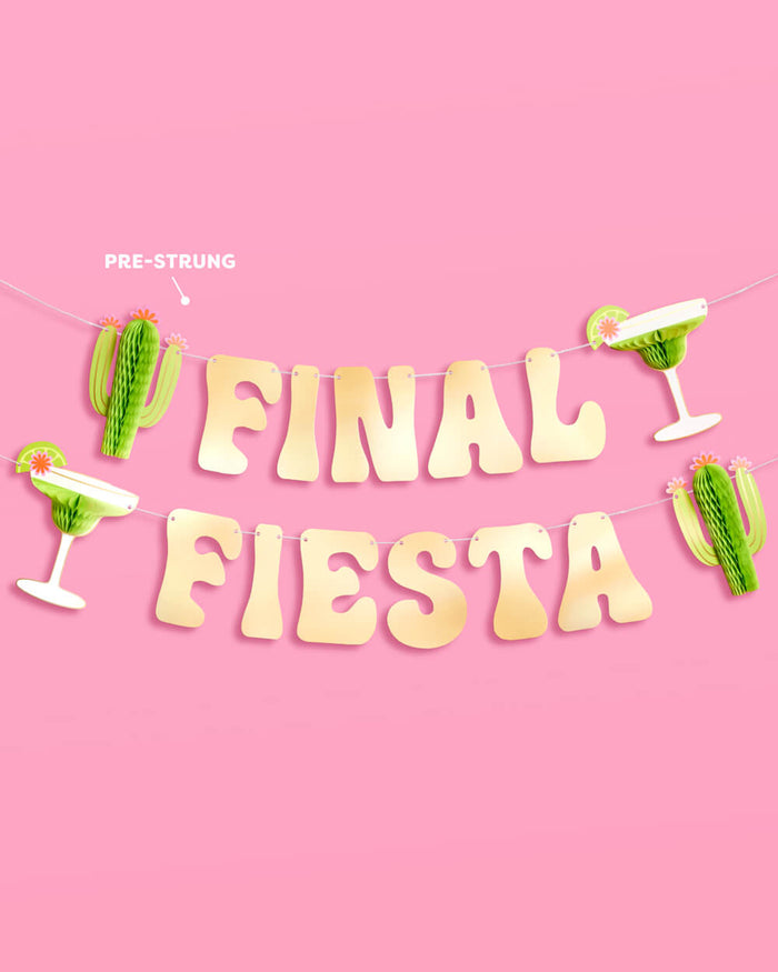 Final Fiesta Banner - 3D paper banner