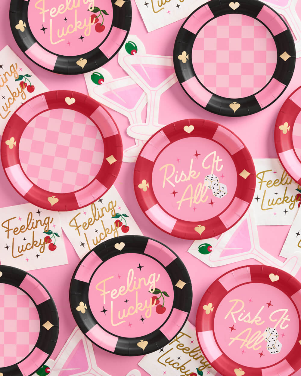 Feeling Lucky Plates - 24 paper plates