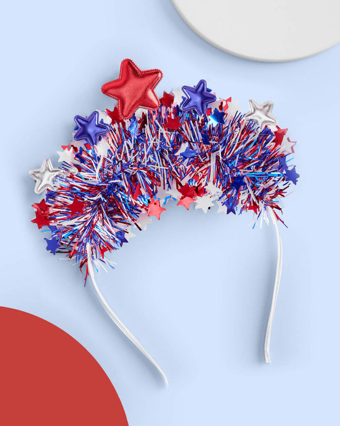 Stars & Stripes Headband - fringe + stars