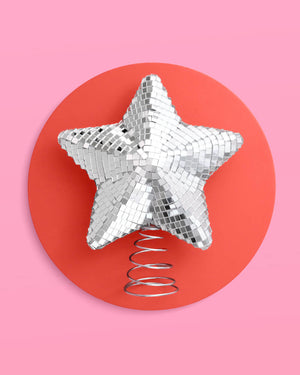 Disco Star Tree Topper - christmas tree topper