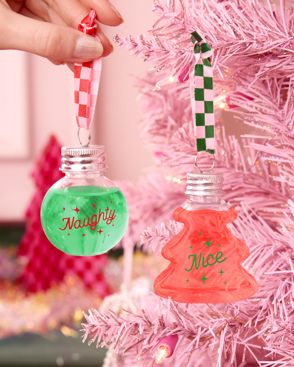 Christmas Spirit Ornaments - 10 shot glass ornaments