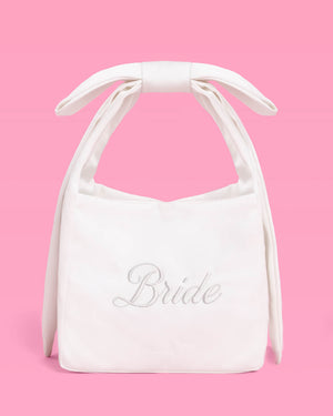 The Bride Purse - embroidered satin bag