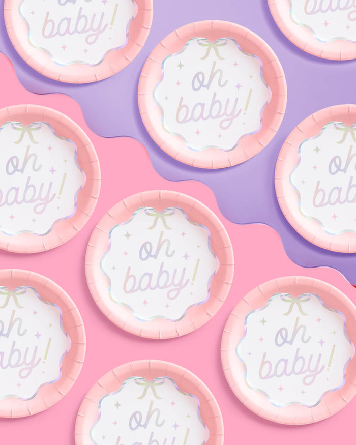 Oh Baby Plates - 25 paper plates