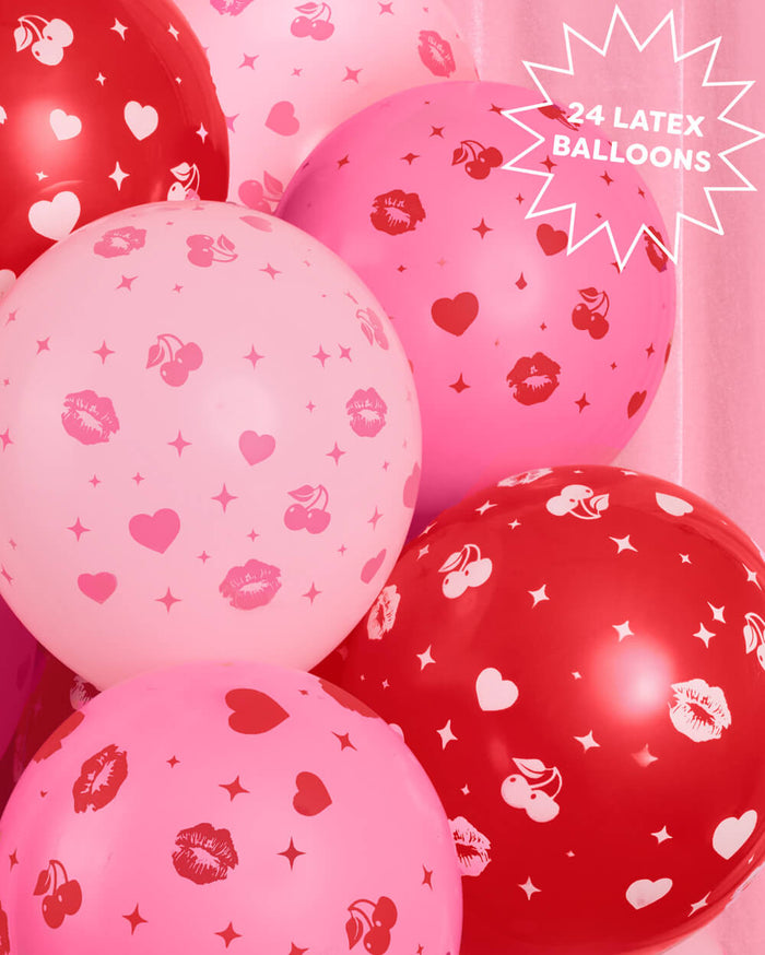 Lucky in Love Balloon Pack - 24 latex balloons