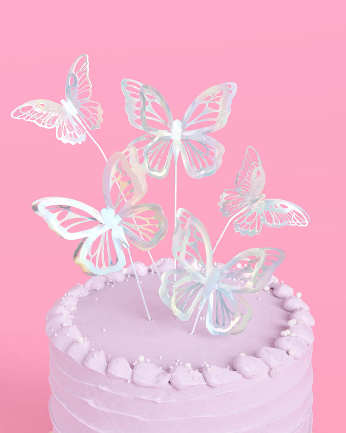 Butterfly Cake Topper - 3D foil cake topper