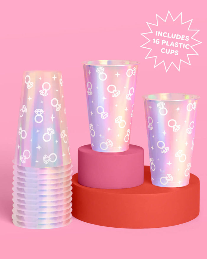 Engaged Era Cups - 16 plastic cups