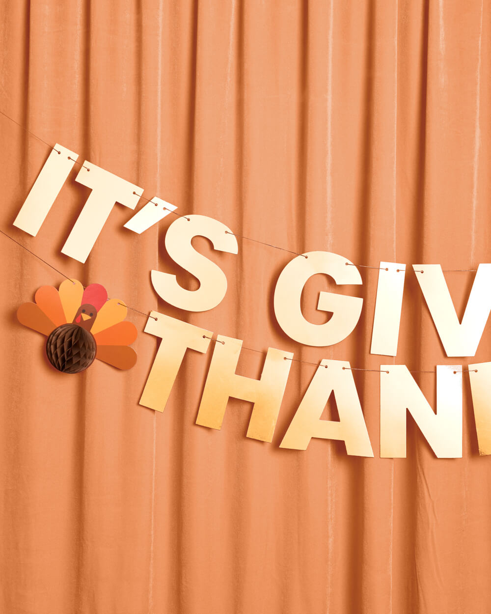 It's Giving Thanks Banner - 3D paper banner