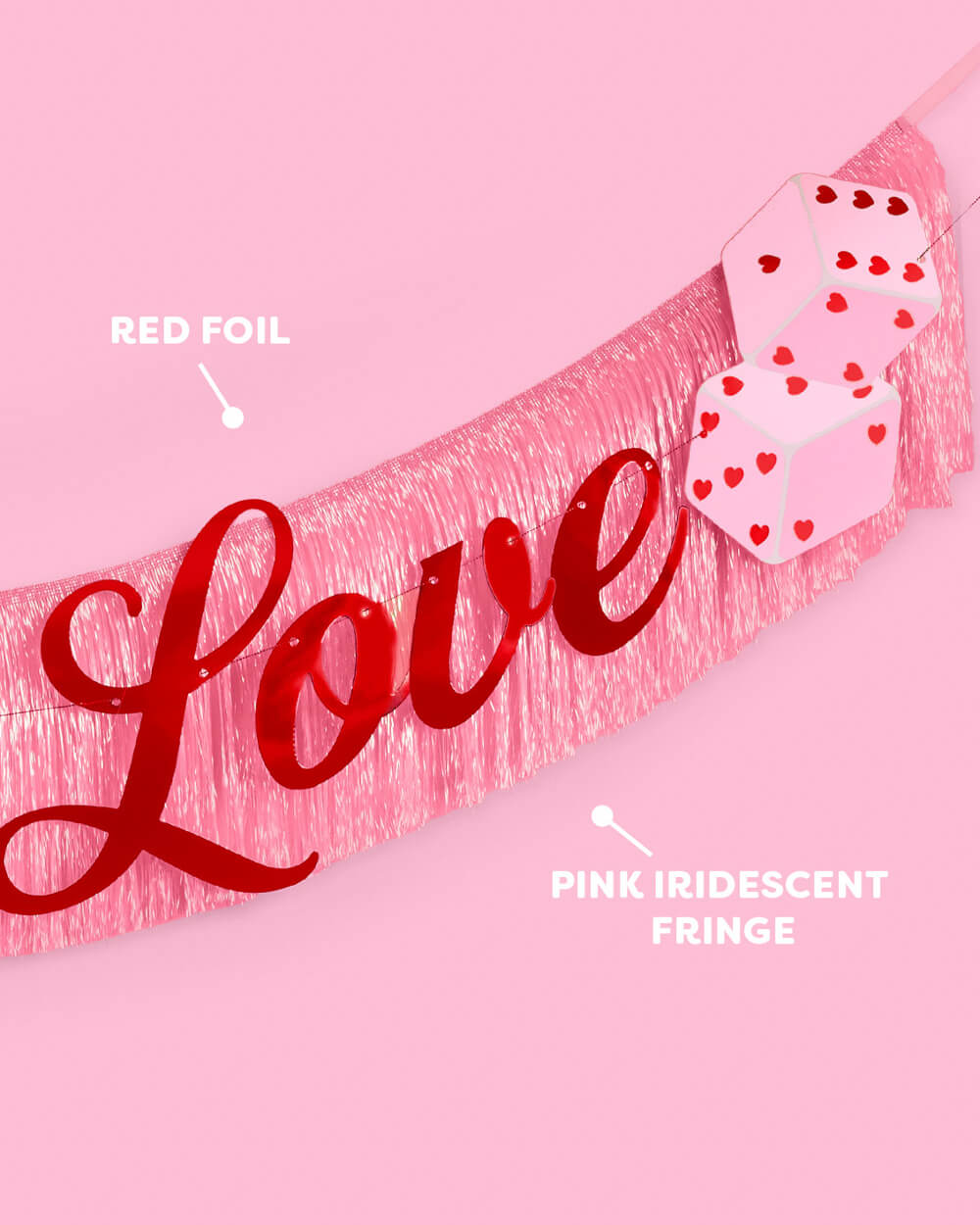 Lucky in Love Banner - two piece banner