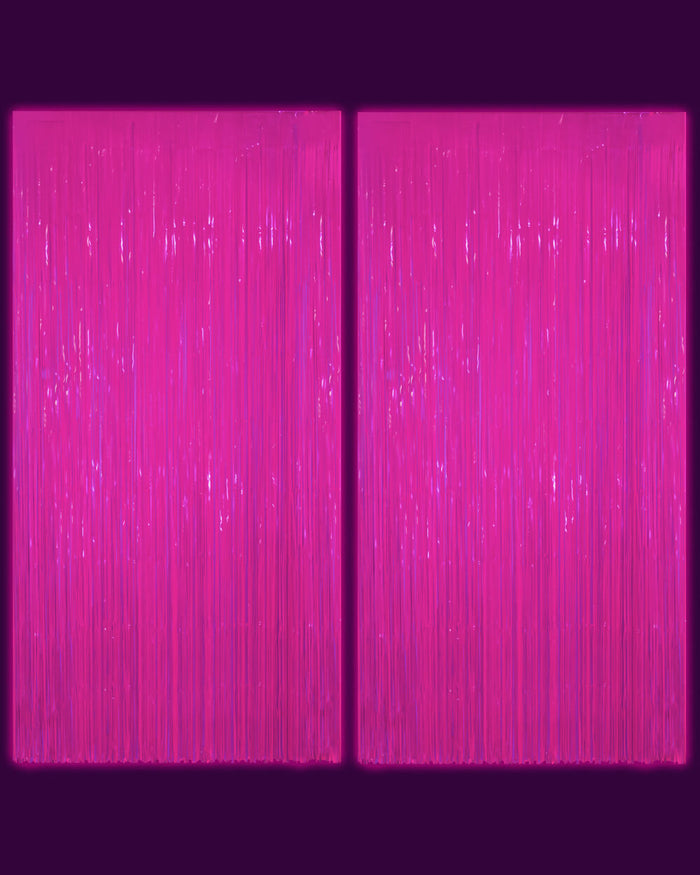 Rave Girl Glo Curtain - neon curtain