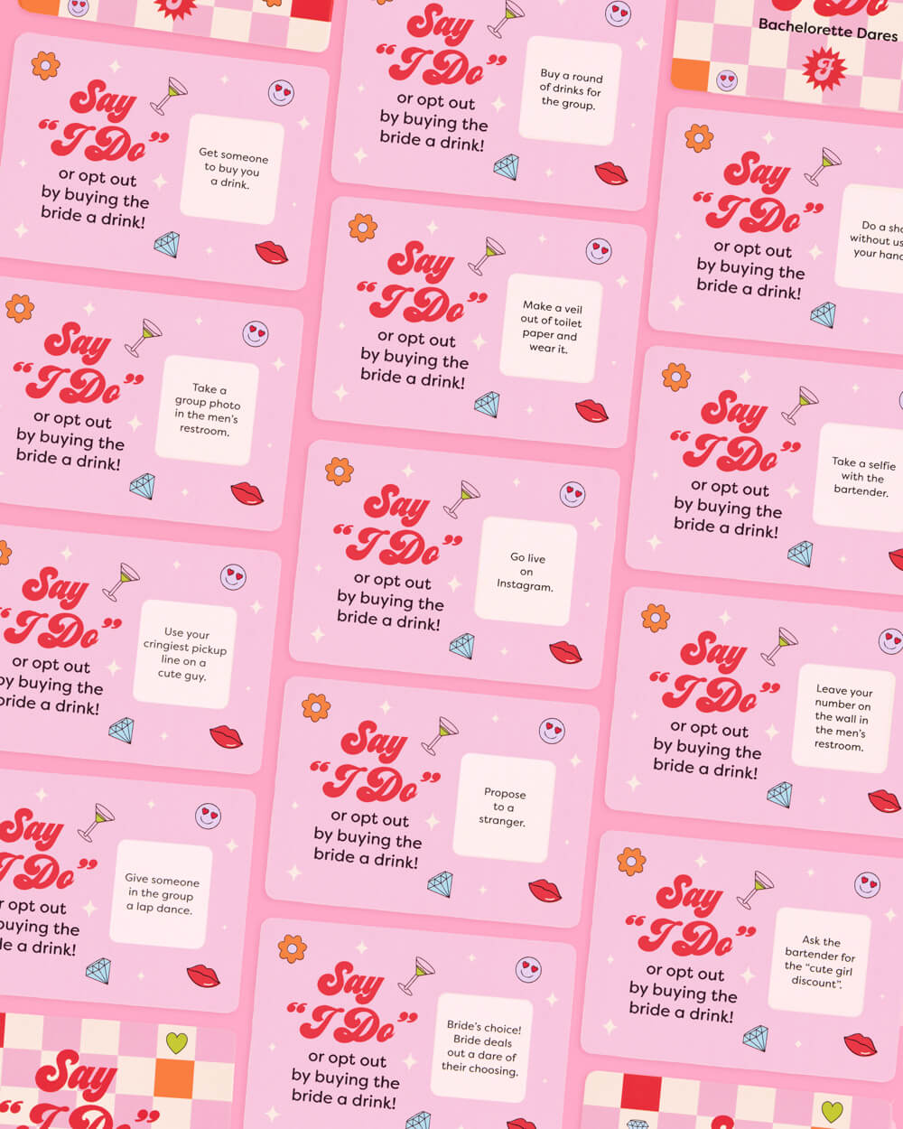 Say I Do Card Game -  25 scratch off dare cards