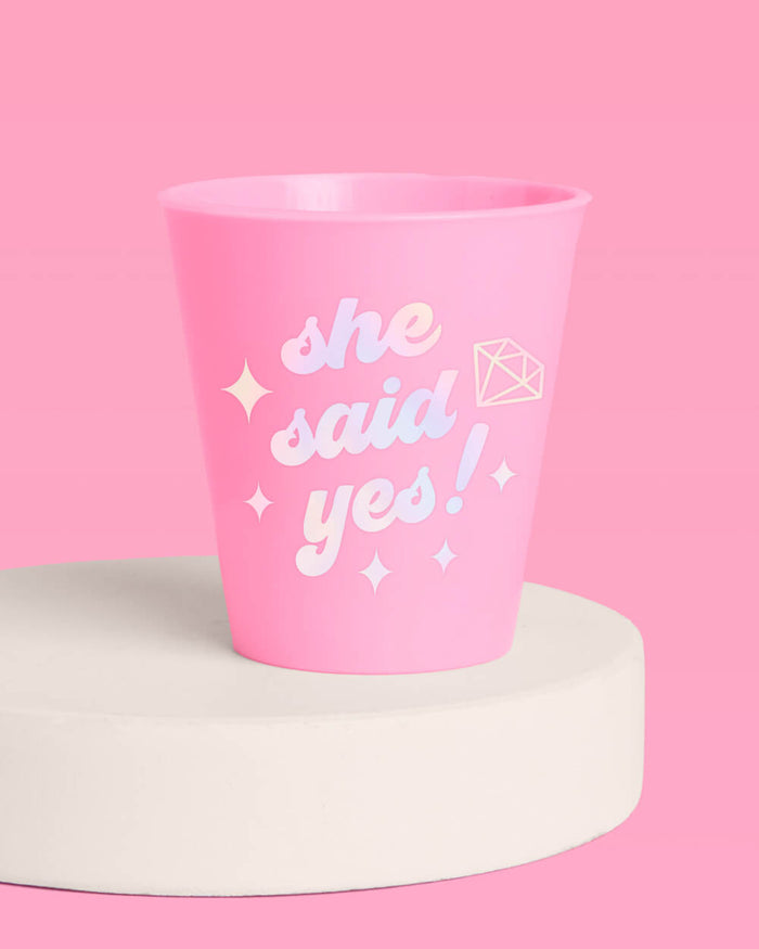 She Said Yes! Shots - 12 matte 2 oz shot glasses