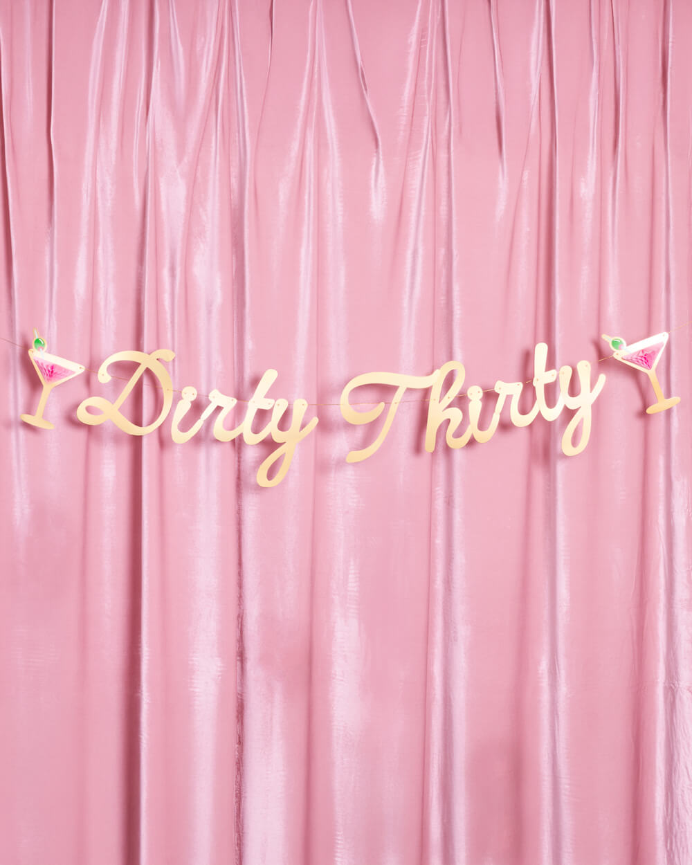 Dirty Thirty Banner - 3D paper banner