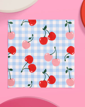 Cherry Napkins - 25 paper napkins