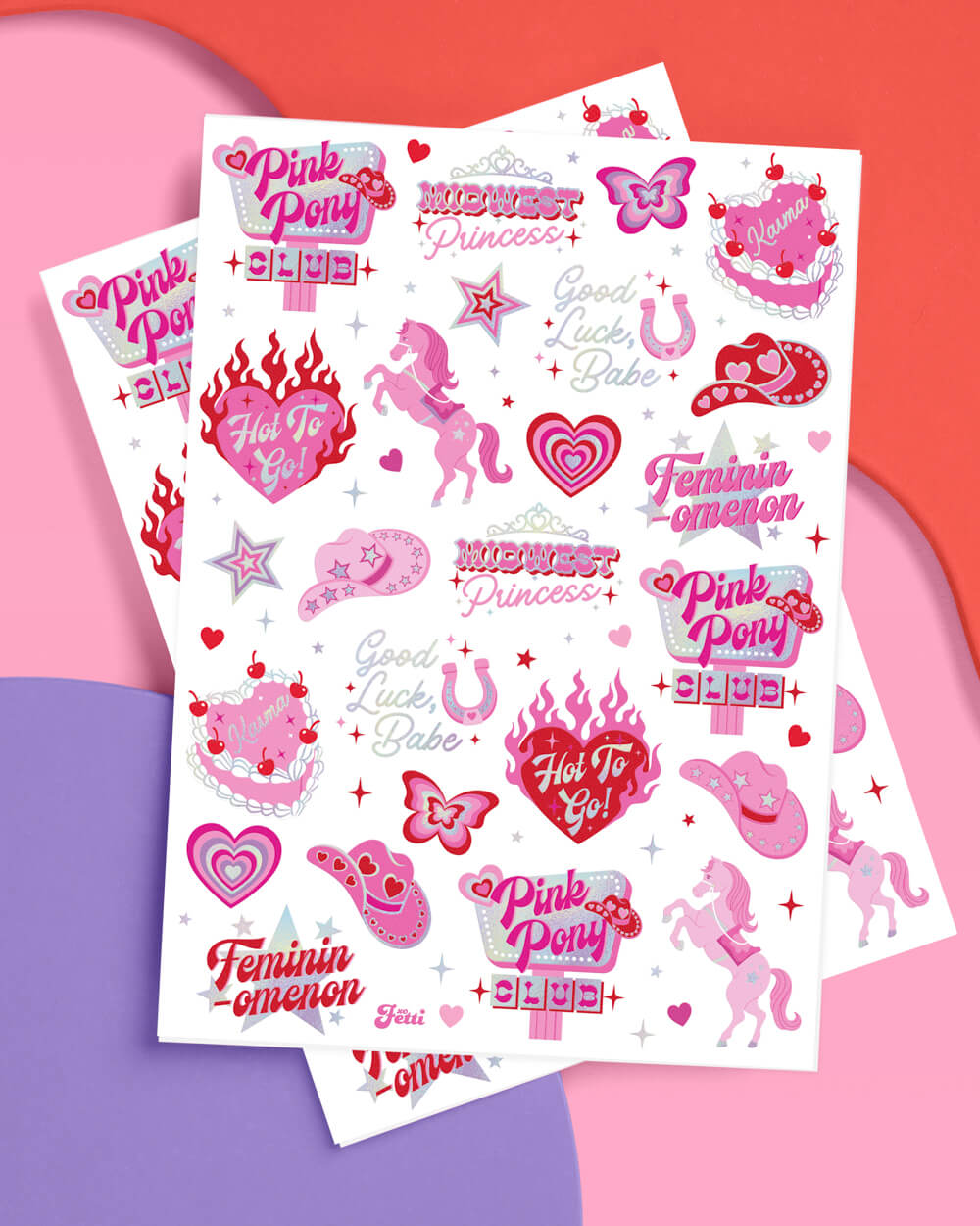 Pink Pony Club Tats - 54 temporary tattoos