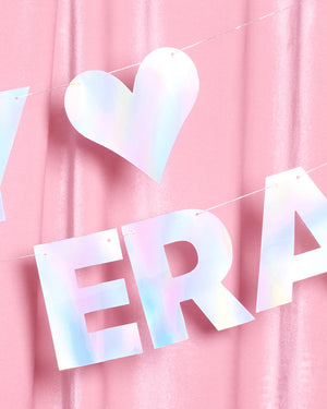 Engaged Era Banner - iridescent foil banner