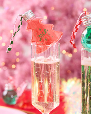 Christmas Spirit Ornaments - 10 shot glass ornaments