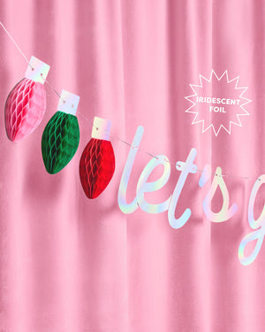 Let's Get Lit Banner - 3D paper banner