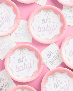 Oh Baby Plates - 25 paper plates