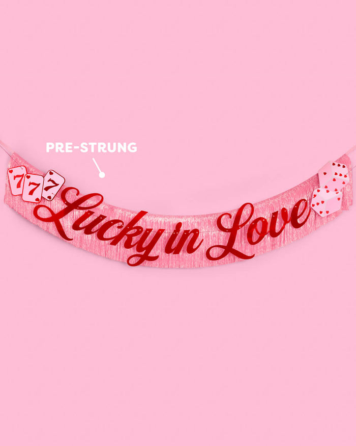 Lucky in Love Banner - two piece banner