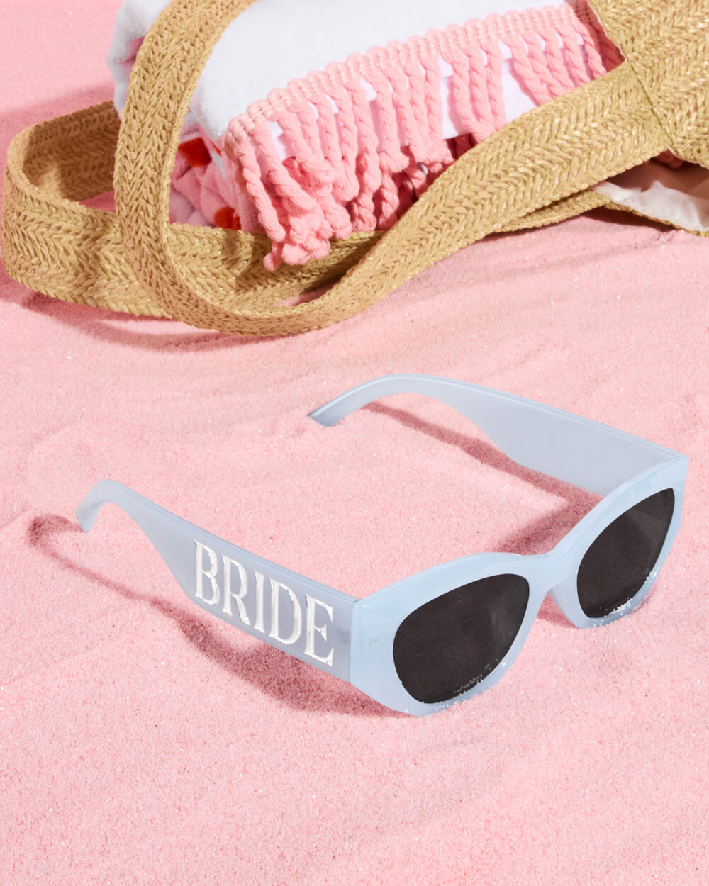 Something Blue Sunnies - bride embossed sunglasses