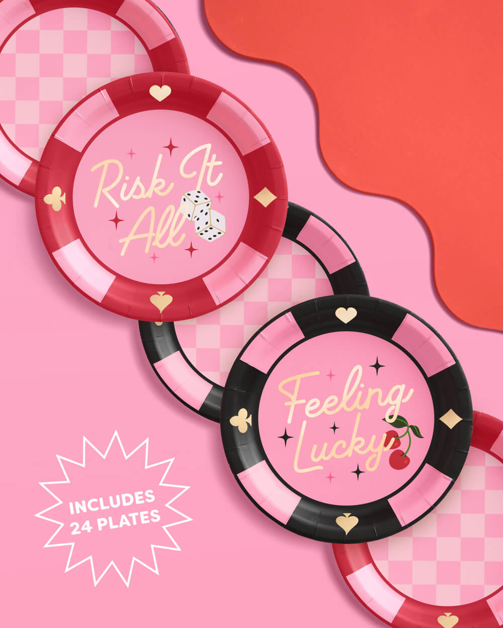 Feeling Lucky Plates - 24 paper plates