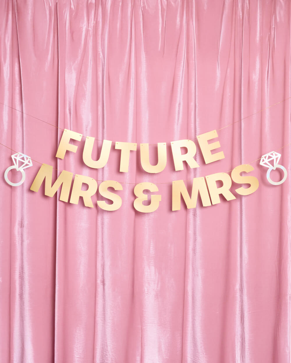 Future Mrs & Mrs Banner - 3D paper banner