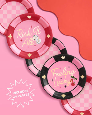 Feeling Lucky Plates - 24 paper plates