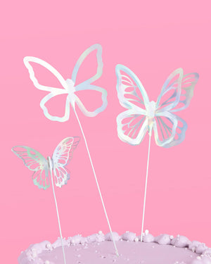 Butterfly Cake Topper - 3D foil cake topper