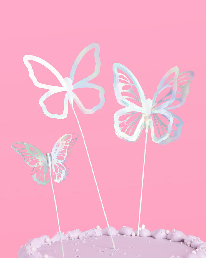 Butterfly Cake Topper - 3D foil cake topper