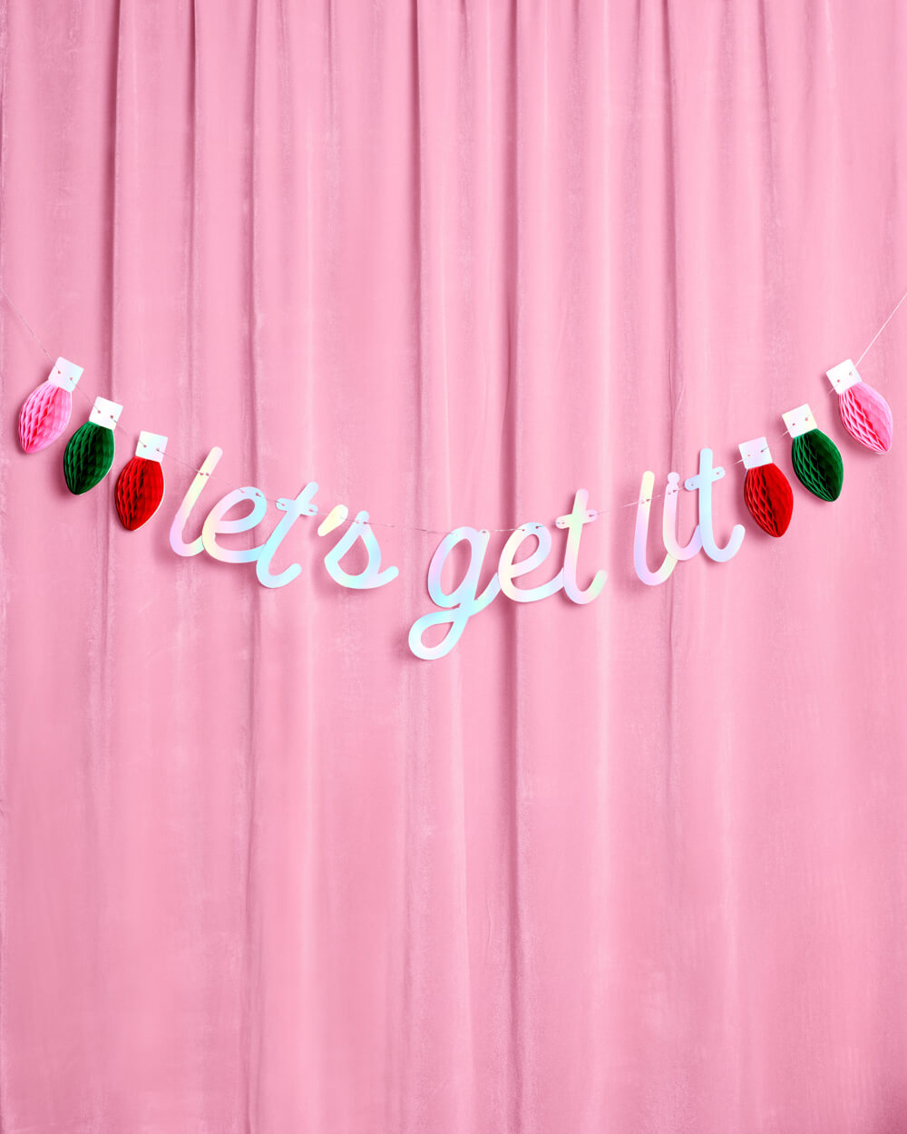 Let's Get Lit Banner - 3D paper banner