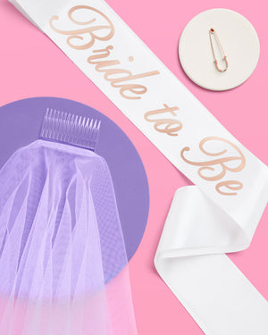 Love in Luxe Kit - bride to be sash + veil