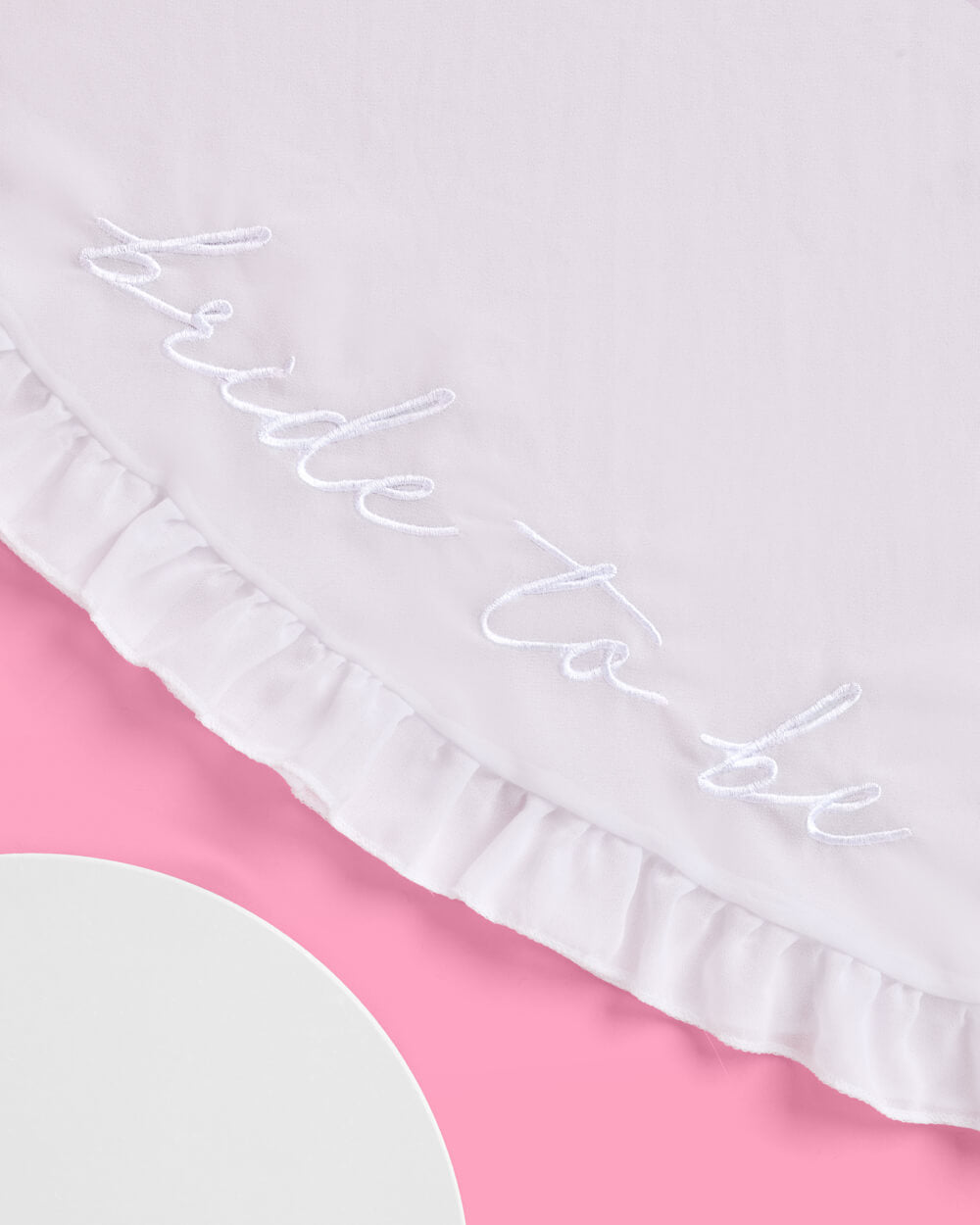 Bride to Be Sarong - white chiffon embroidered sarong